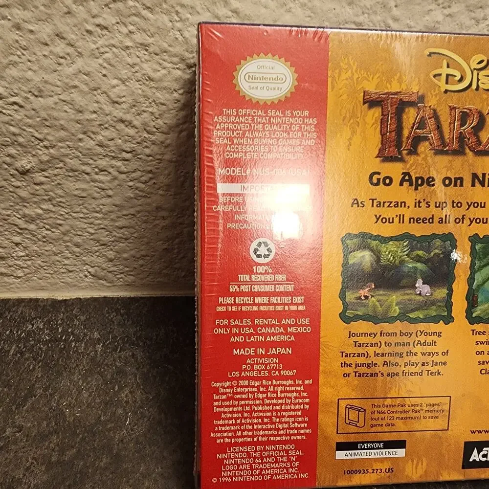 Game - Tarzan [Disney's] (NEW) - N64 - Nintendo